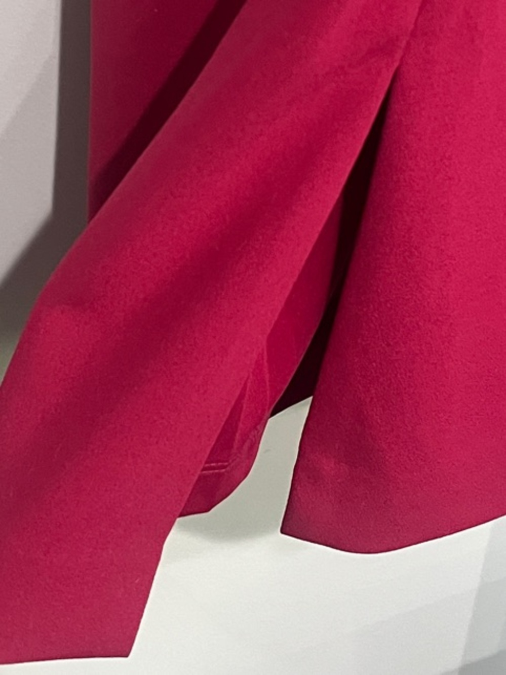 Women’s Rachel Roy Crossover Halter Midi Sheath Dress Sangria Elegant Cocktail - Picture 6 of 8